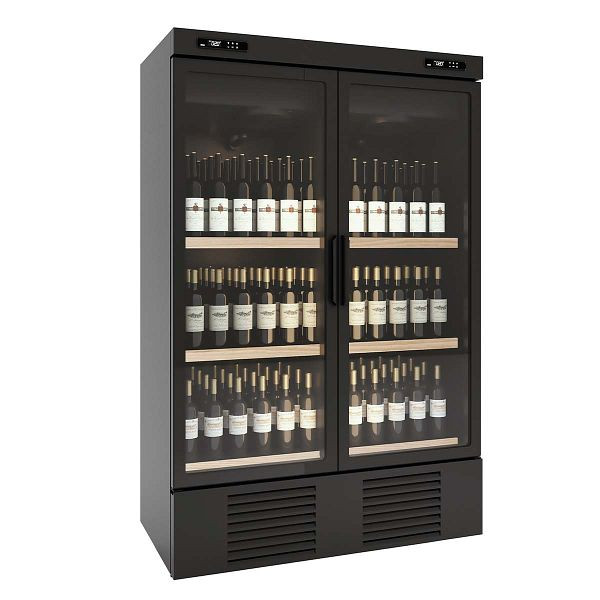 Vaiotec TOPLINE 1000 Weinkühlschrank Schwarz, 1000 Liter, Breite: 1250 mm, 11687