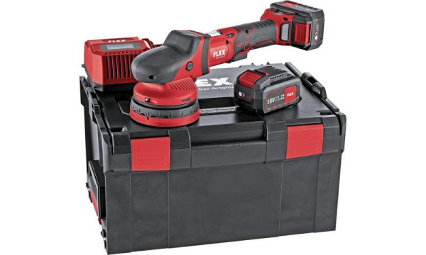 FLEX Akku-Exzenterpolierer mit Zwangsantrieb 18,0 V XCE 8 125 18.0-EC/5.0 Set, 438413