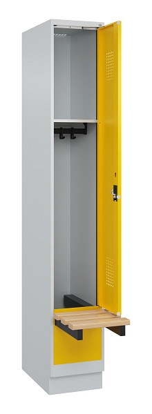 C+P Spind Evolo PLUS, 1 Abteile, 1950x300x815mm, 7035/1023, Zylinderschloss, 049040-10 S10028