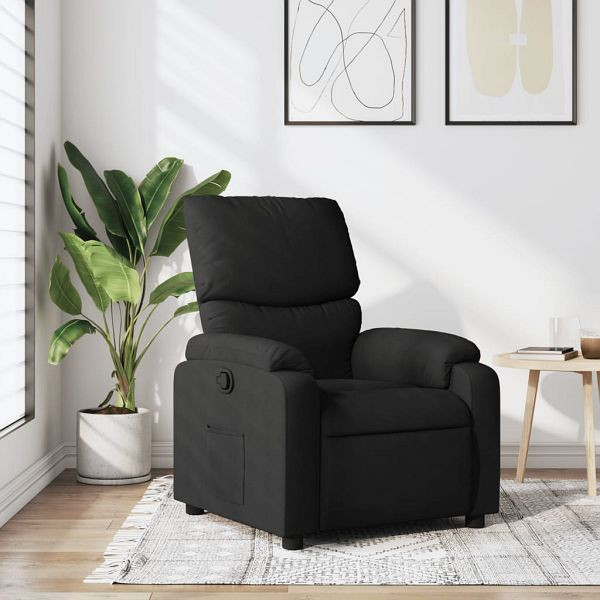 vidaXL Relaxsessel Schwarz Stoff, Füllmaterial: Schaumstoff, PP-Faser, 373412