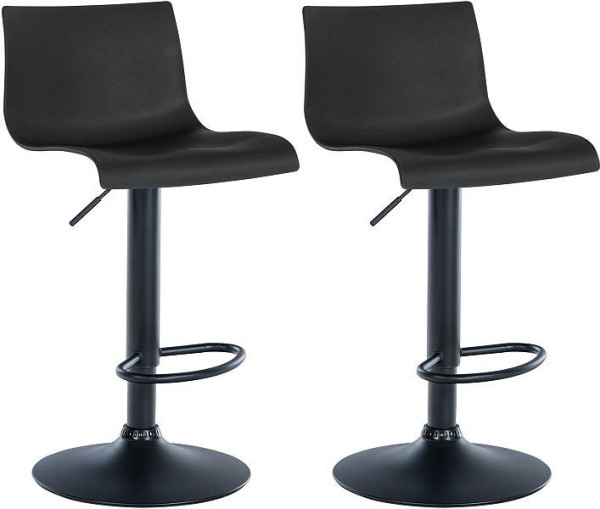 CLP Barhocker Branford Kunststoff, schwarz, VE: 2 Stück, 323623
