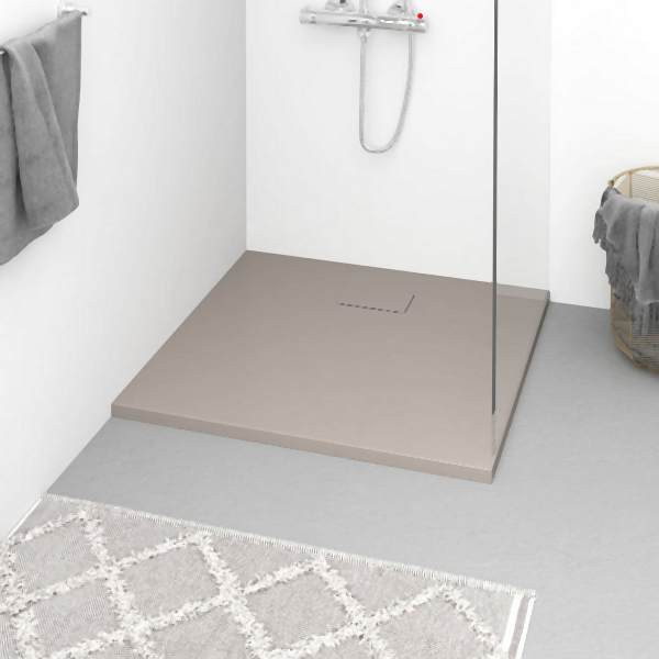 vidaXL Duschwanne SMC Braun 90x80 cm, 148924, 8720286191378