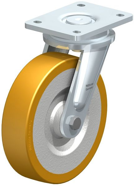 Blickle LO-SETH 200K Stahlgeschweißte Schwerlast-Lenkrolle, Blickle Extrathane®, Hellbraun, 45419