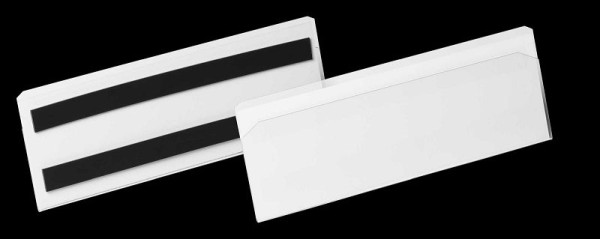DURABLE Etikettentasche HARD COVER, 1/2 A5 quer, transparent, magnetisch, 10 Stück, 1197 19