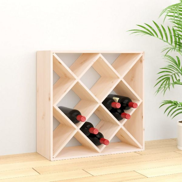 vidaXL Weinregal 62x25x62 cm Abmessung Massivholz Kiefer, 821542
