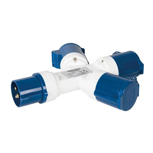 Powermaster Dreifach-Verteilersteckdose, 16 A, 230 V, 3-polig, 993054