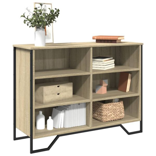 vidaXL Sideboard Sonoma-Eiche 101x35,5x74,5 cm Holzwerkstoff, 848555