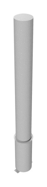 Schake Absperrpfosten Typ 40192 -herausnehmbar-, ohne Verschluss, Stahlrohr Ø 193mm, Gesamtlänge: 2000mm, feuerverzinkt, 40192H