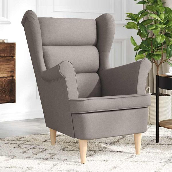 vidaXL Sessel Taupe 74x84x100 cm Stoff, 4016901, 8721158406262