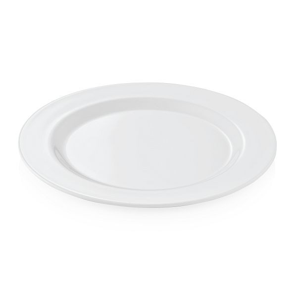 WAS Melamine Teller, flach, Durchmesser 23 cm, weiß, Melamin, VE: 12 Stück, 9360230