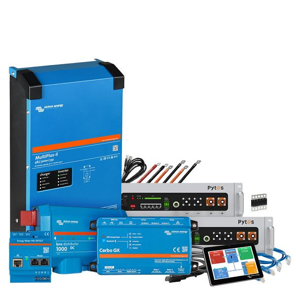 Offgridtec Backup-Kit 10,24kWh Pytes V5a Akku - Victron MultiPlus II 48/3000 Wechselrichter 1-Phasig mit Stromzähler, 4-01-019515-003