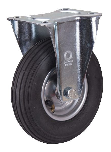 VARIOfit Bockrolle mit Luftreifen, 200 x 50 mm, schwarz, auf Stahlfelge, bpl-200.000