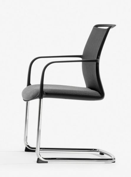 Bisley Besucherstuhl ZED, netzbespannte Rückenlehne, gepolsterter Sitz, ZEDCSP2RT0015NE0018