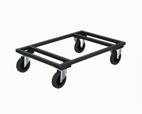 Kongamek Palettenwagen niedrig, Schwarz, 1200x800mm, KM217-S