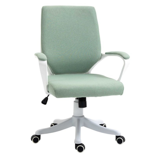 Vinsetto Bürostuhl Schreibtischstuhl Home-Office-Stuhl mit Wippenfunktion Rückenlehne höhenverstellbar, 921-536GN