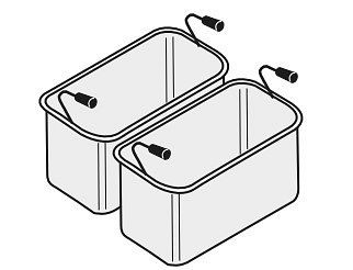 NordCap Korbset, für Pastakocher der Serie SNACK 600, B x T x H in mm: 290 x 145 x 200, VE: 2 Stück, 472120620