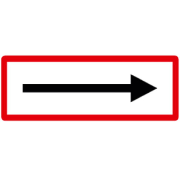 Stein HGS Hinweisschild, Richtungspfeil, 210x594mm /RA2/Flachform 2mm, hwsb06021592p