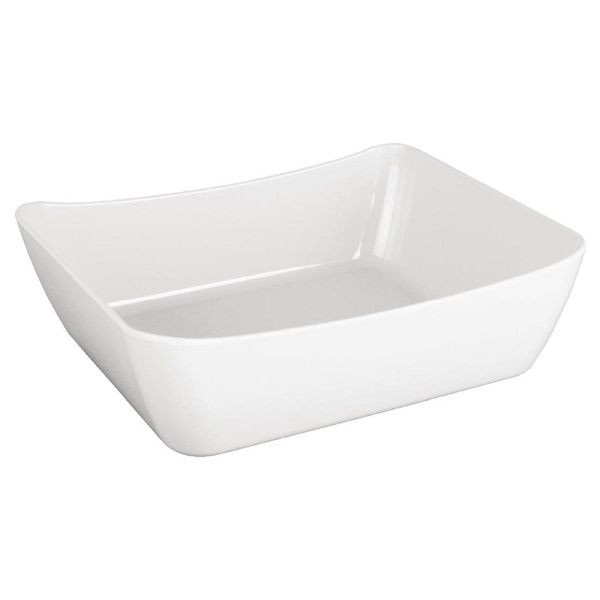Olympia Kristallon Curve Schale weiß GN1/2, GM270