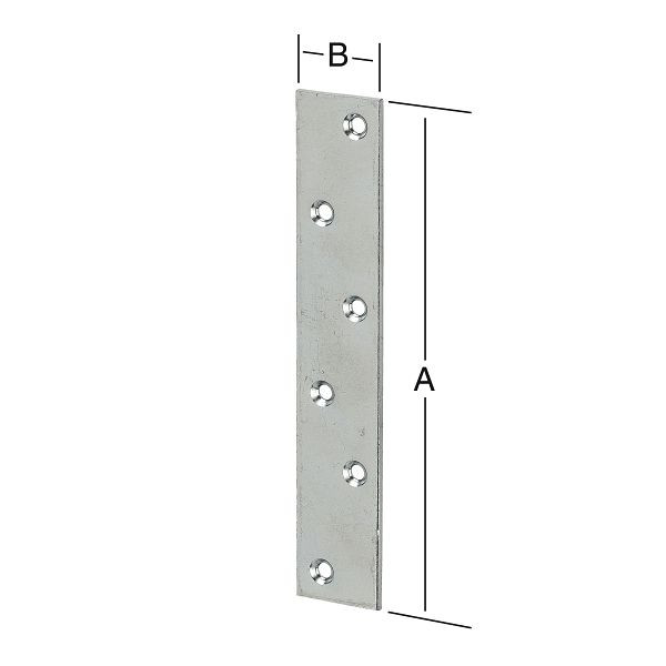 Vormann Verbindungsblech 170 x 30 mm, verzinkt, VE: 50 Stück, 000184170Z