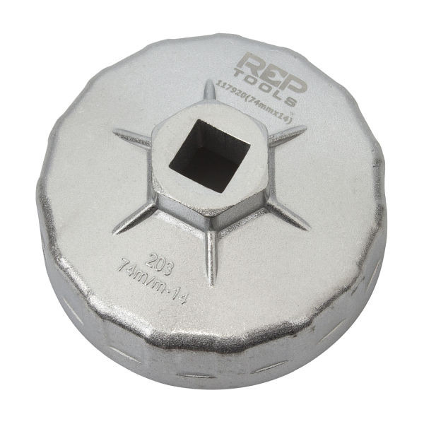 RepTools Ölfilterkappe, 74 mm x 14-kant für Mercedes,VAG, Renault, XXL-117920