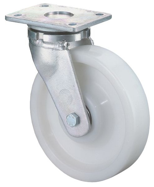 BS Rollen Schwerlastrolle, Rad-Breite 60 mm, Rad-Ø 250 mm, Tragfähigkeit 1400 kg, Lauffläche/Radkörper Kunststoff, Kugellager, RR100.B15.251