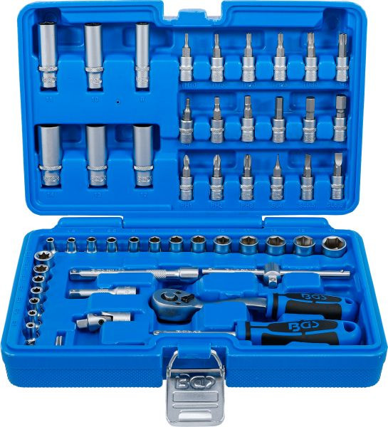 BGS Steckschlüssel-Satz, Antrieb 6,3 mm (1/4"), 53-teilig, 2147