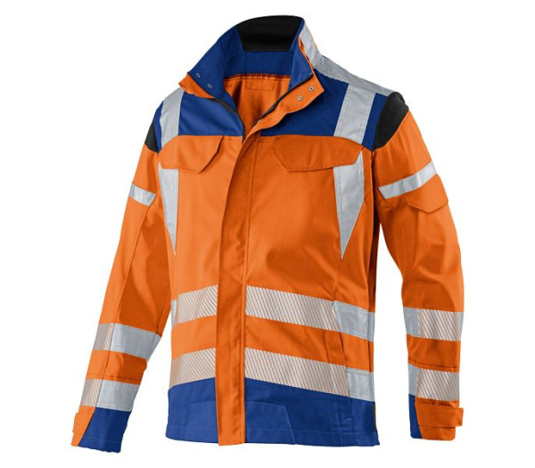 Kübler REFLECTIQ Jacke PSA 2, Farbe: warnorange/kornblau, Größe: 58, 1207 8340-3746-58