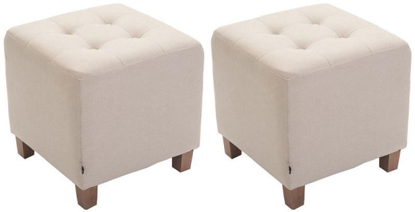 CLP Sitzhocker Pharao, antik-hell, creme, VE: 2 Stück, 322781