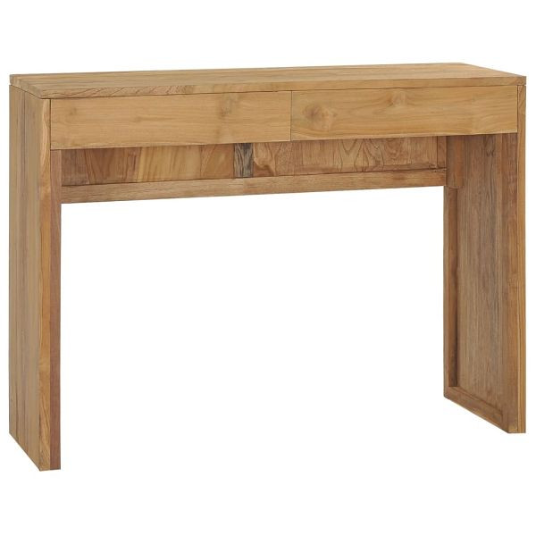 vidaXL Konsolentisch 100x35x75 cm Teak Massivholz, 288842