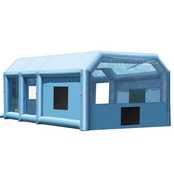 VEVOR Aufblasbare Lackierkabine, 8 x 4,5 x 3 m, mit 950 W + 750 W, Tragbare Auto-Lackierkabine für Motorräder, mittelgroße SUVs, CQSPQFLSKCGLK7J8AV2