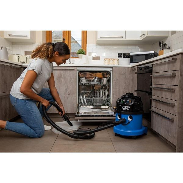 Numatic Staubsauger Henry Wash HVW370 blau mit Kit AS6, HU485