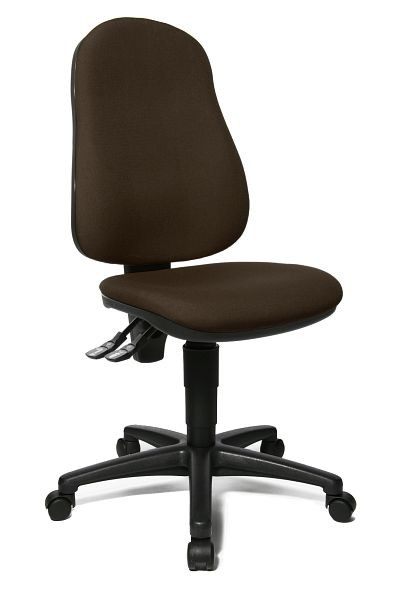 Topstar Bandscheiben-Drehstuhl, für Home Office, Muldensitz, dunkelbraun, 8160G08