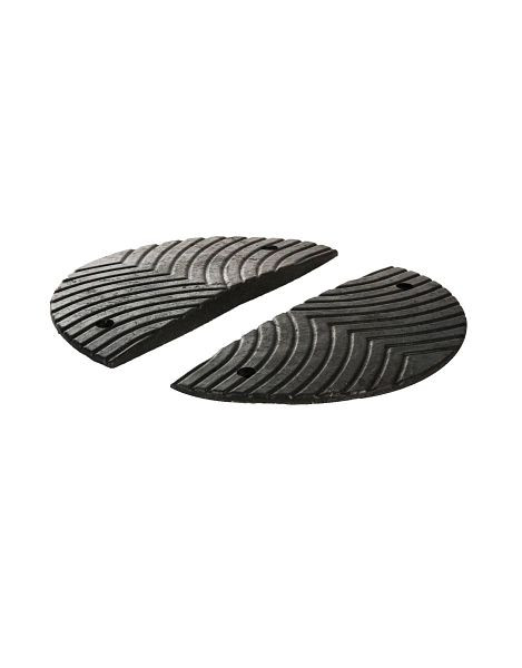 Ri-Traffic Temposchwelle element, Endstück schwarz, Höhe 3 cm, 12-1003-04