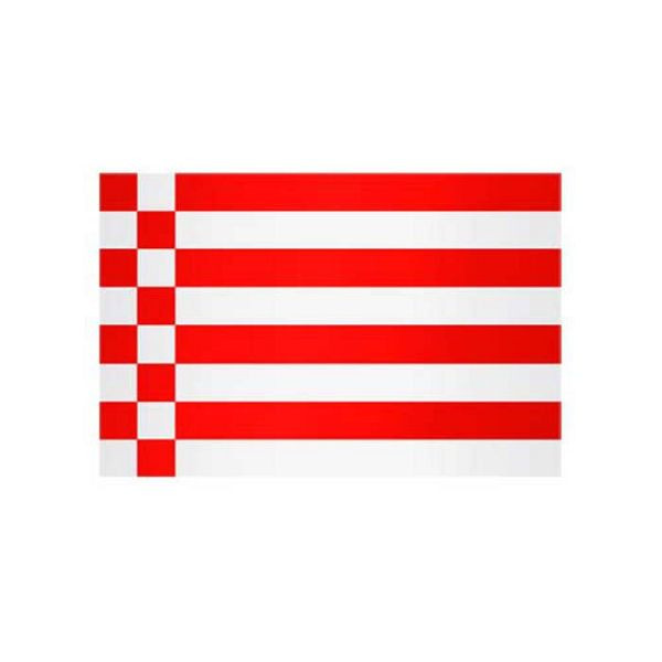 Stein HGS Landesflagge Bremen (ohne Wappen), 400 x 150 cm (Hochformat), mit Karabiner, FlagTop 160 g/m², für Fahnenmasten ab 8 m, mit Hohlsaum für Ø 4 cm Ausleger, 26263