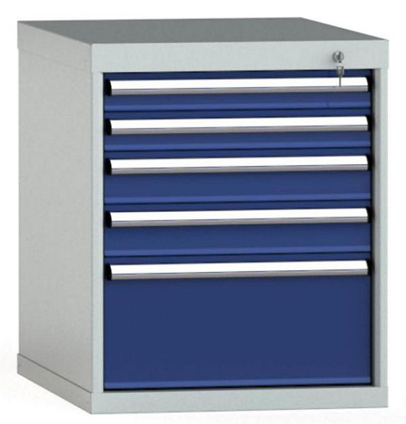 KLW Schubladenschrank 700 x 572 x 750 mm H x B x T, Einbaumaß: 600 mm, Einteilung: 27x36 Einheiten, VU / 200 kg, SEB0700-05UP-001