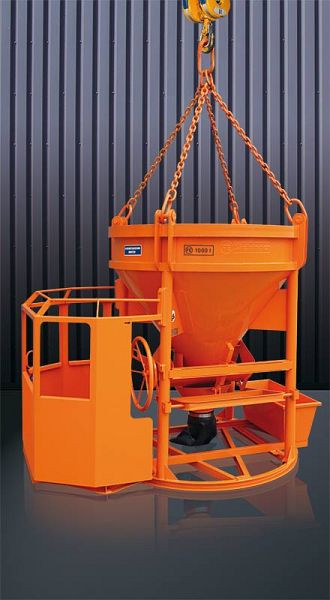 Eichinger PAM-Silo 1016H.8, 500l, Angeschweißte Kette, Handrad, Auslauf Ø 200 mm, Transport: 1 Person, 10160803400000