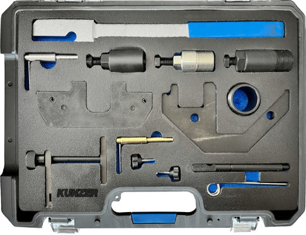 Kunzer Motor-Einstellwerkzeugsatz BMW/MINI/OPEL/LANDROVER Für Reparaturarbeiten an 2.0-, 2.5-, 3.0- und 4.0-Liter-Motoren, 77M108