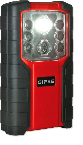 GIFAS Taschenlampe TorchLED mit Notlicht, 4x Akku AA, IP54, 860236