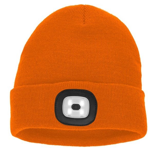 Scheibler LED Strickmütze Malix, orange, Einheitsgröße, 8936-EH