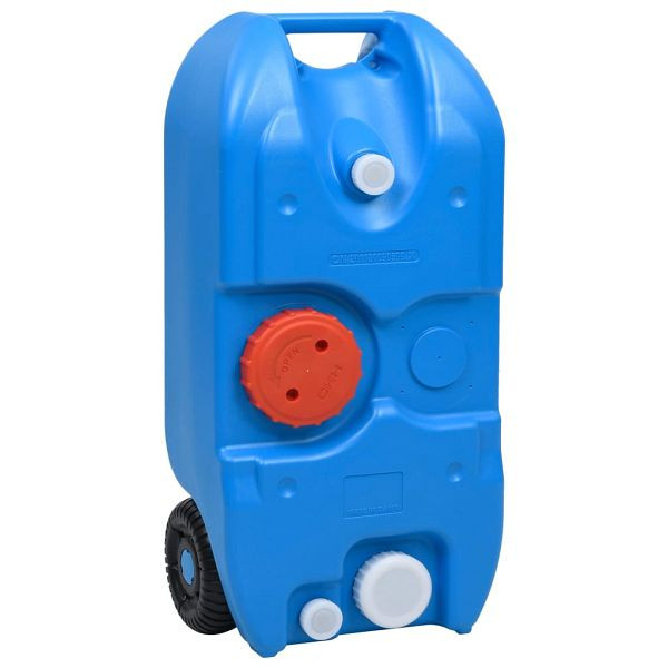 vidaXL Camping-Wassertank mit Rollen 40 L Blau, 30133
