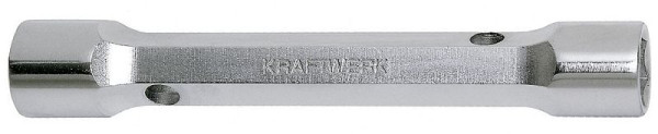 Kraftwerk Gerader Doppelsteckschlüssel, massive Ausführung, CNC-präzisionsgefertigt 18 x 19 mm, 2599-1819