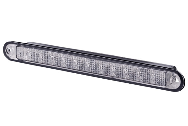 HELLA Zusatzbremsleuchte, LED, 24V, Einbau, CCC/SAE, Lichtscheibenfarbe: glasklar, Stecker: offene Kabelenden, hinten, 2DA 959 071-237