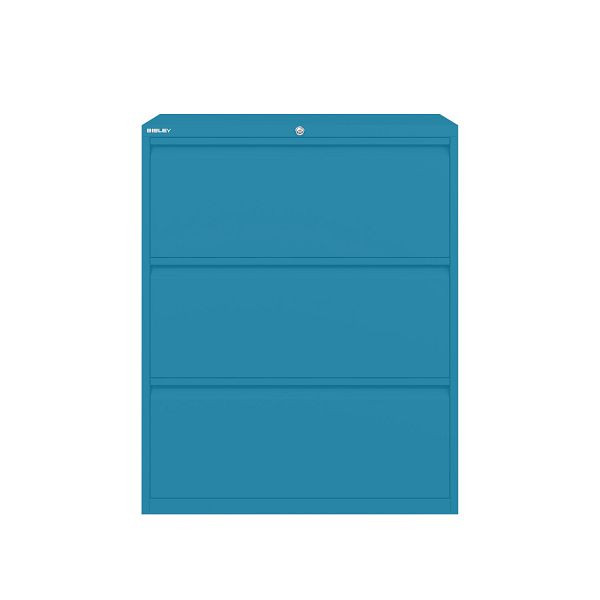 Bisley Essentials Schubladenschrank, Höhe 1000-1024 mm, 686 azur, YESF0810686