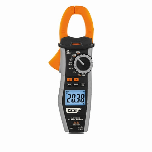 HT Instruments Robuste Stromzange bis 400A AC und 600V AC/DC mit Spannungs-Sensor, 1009820
