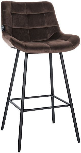 CLP Barhocker Weston Samt, braun, 321470, 4251756483968