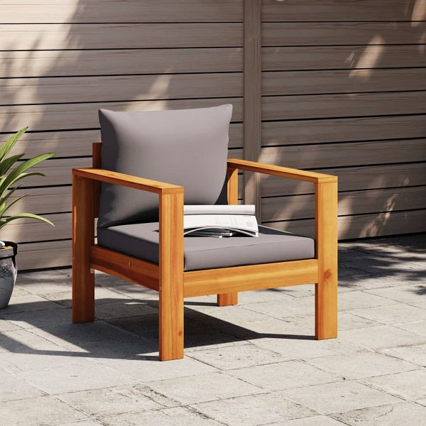 vidaXL Gartensessel mit Kissen Massivholz Akazie, 367627