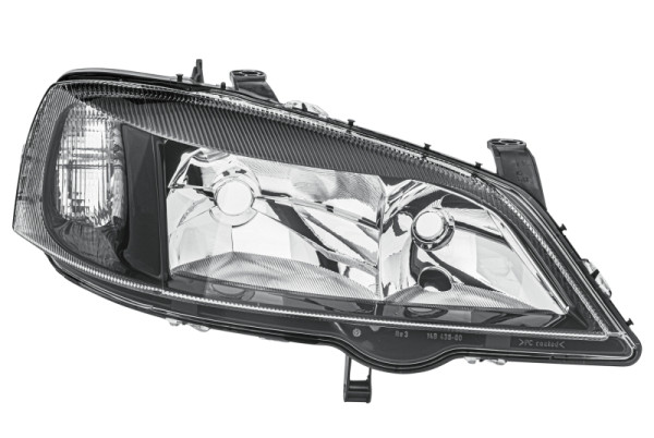 HELLA Halogen-Hauptscheinwerfer - für u.a. Opel Astra G Hatchback (T98) - ECE - für Rechtsverkehr - rechts, 1EG 007 640-401