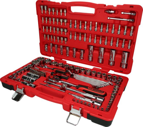 KS Tools 1/4"+1/2" CHROMEplus Steckschlüssel-Satz, 151-teilig, 958.0751