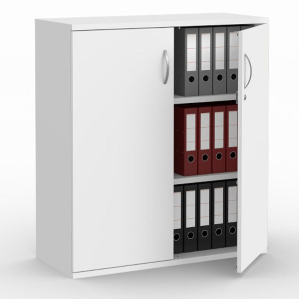 Deskin Flügeltürenschränke MULTI M pro, Dekor weiß, B 1000 x H 1140 x T 420 mm, 294436