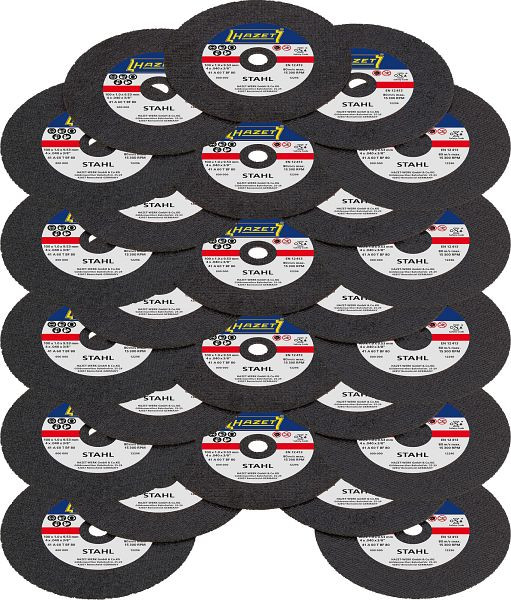 Hazet Trennscheiben Satz, Anzahl Werkzeuge: 25, Trennscheiben für professionellen Einsatz, 9033P-08/25